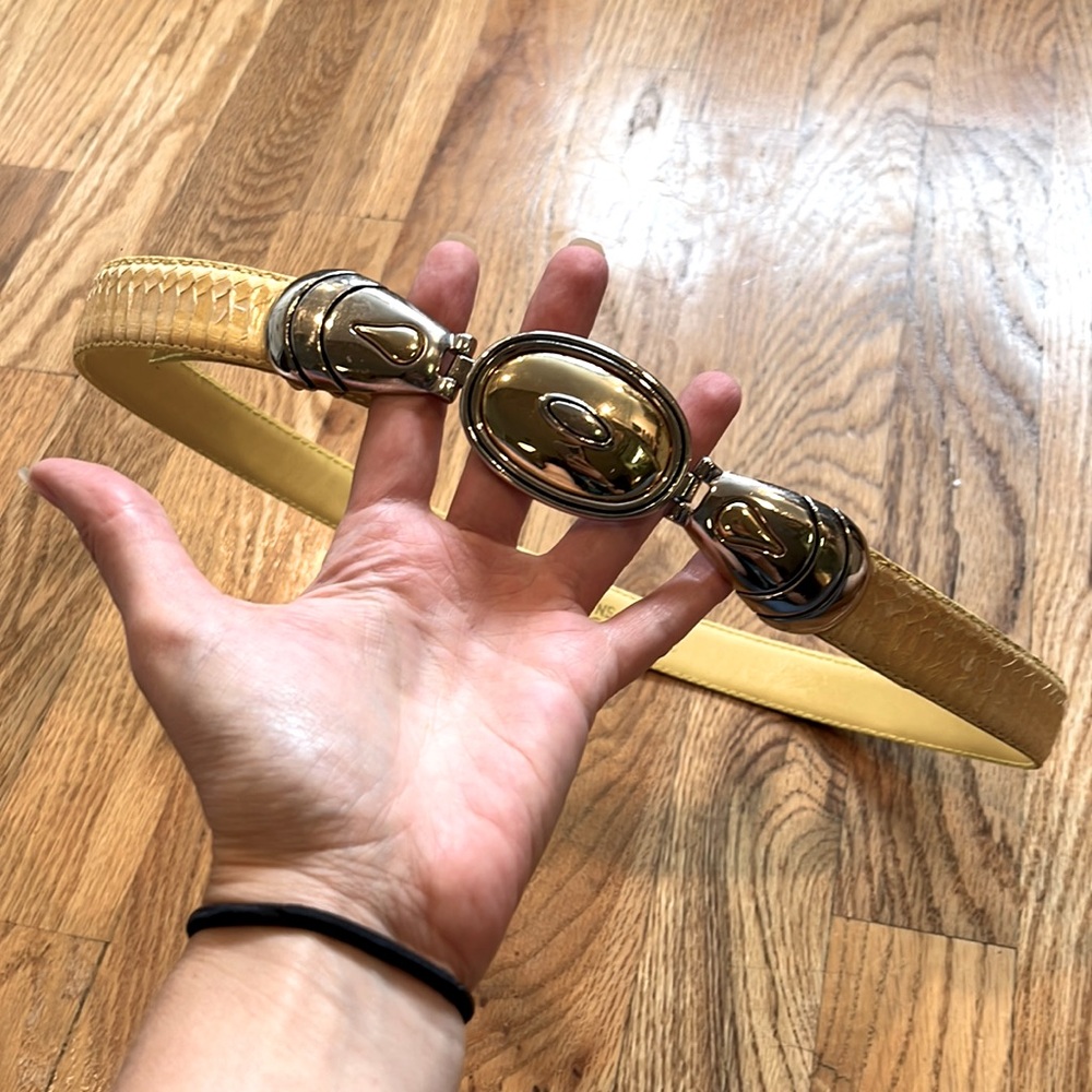 DAME Genuine Snakeskin Belt